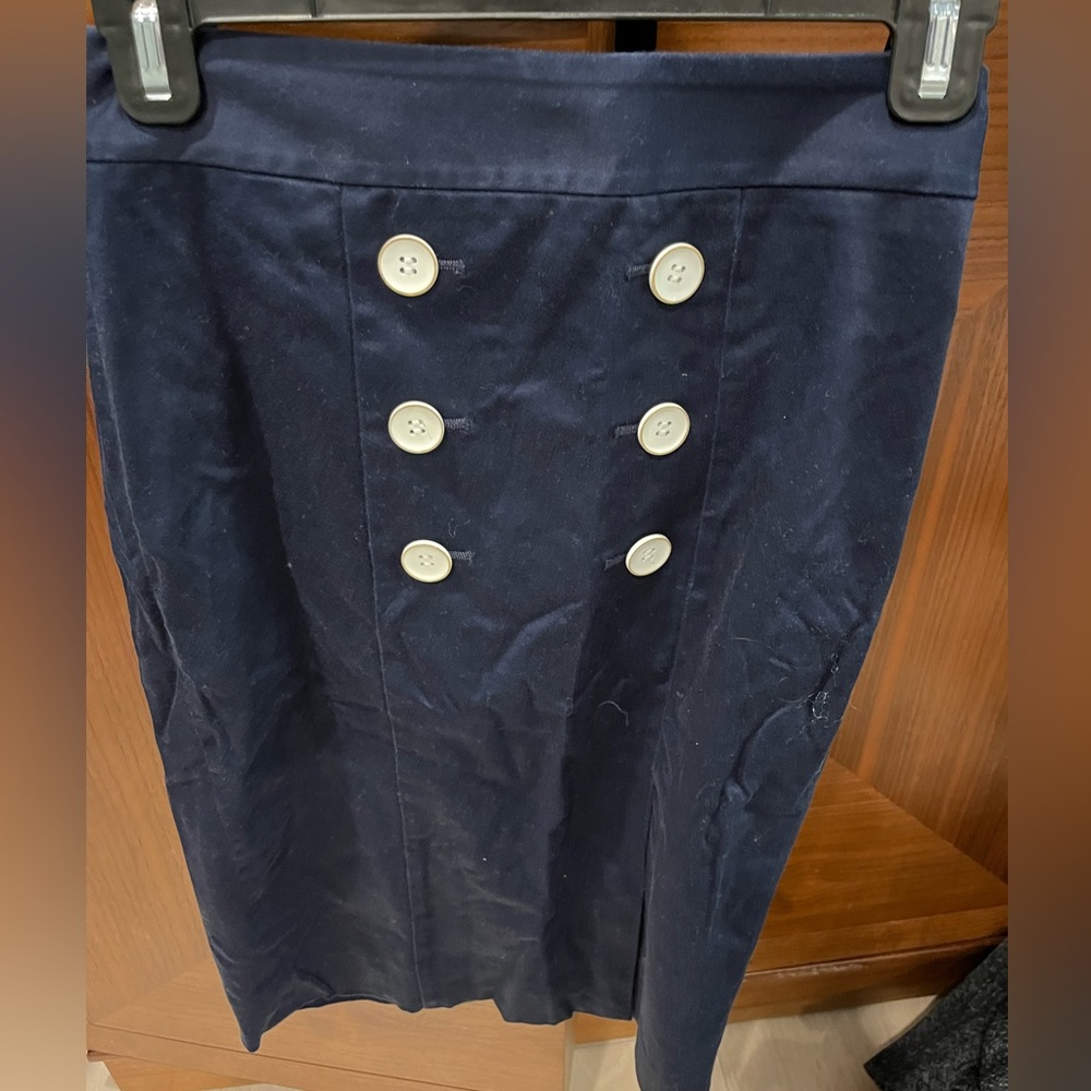 The Limited Navy Pencil Skirt